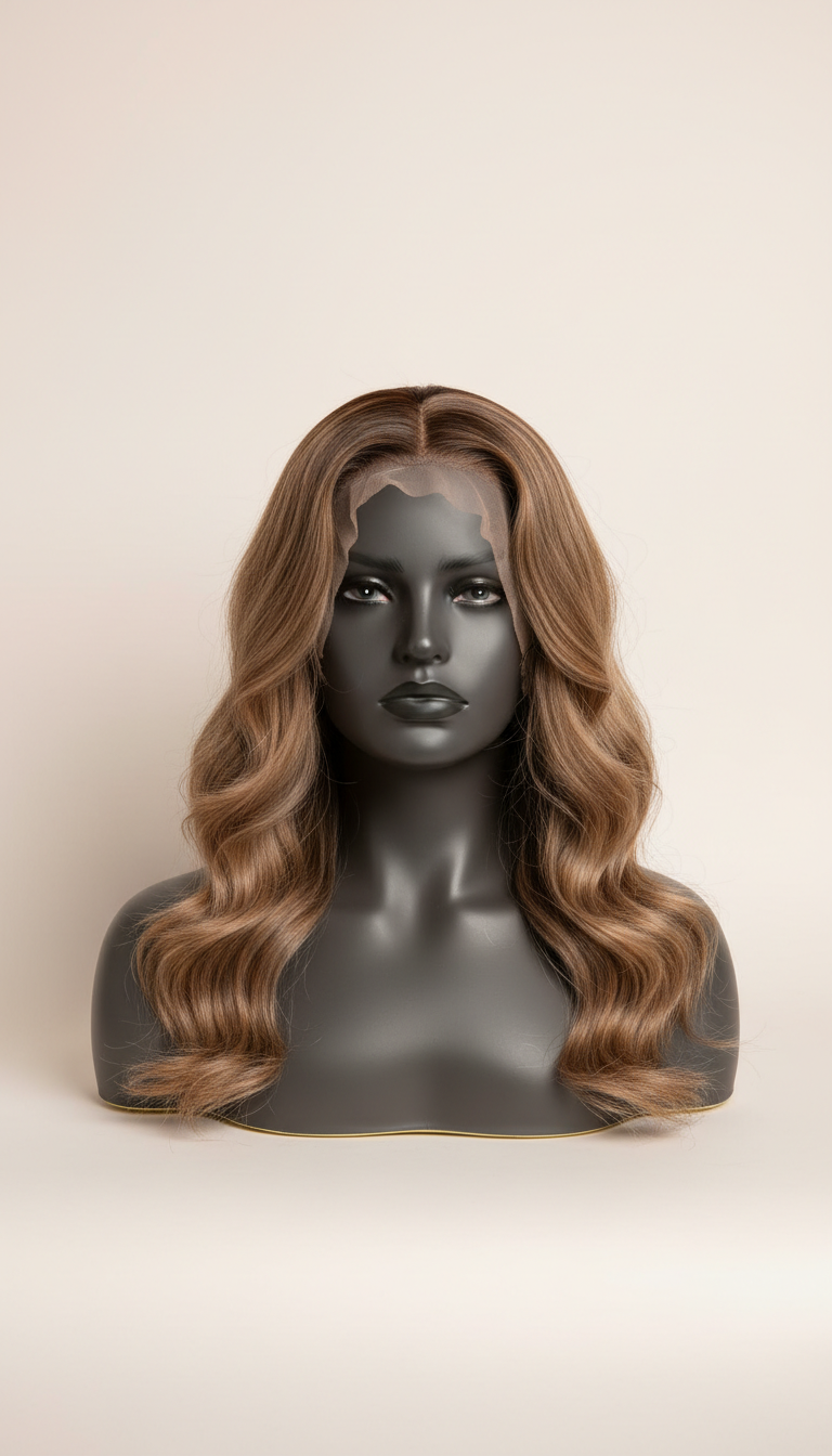 Champagne wave full wig