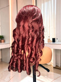 The Legacy Body Wave™ – 99J Burgundy Lace Front Wig | 100% Human Hair | 210% Density