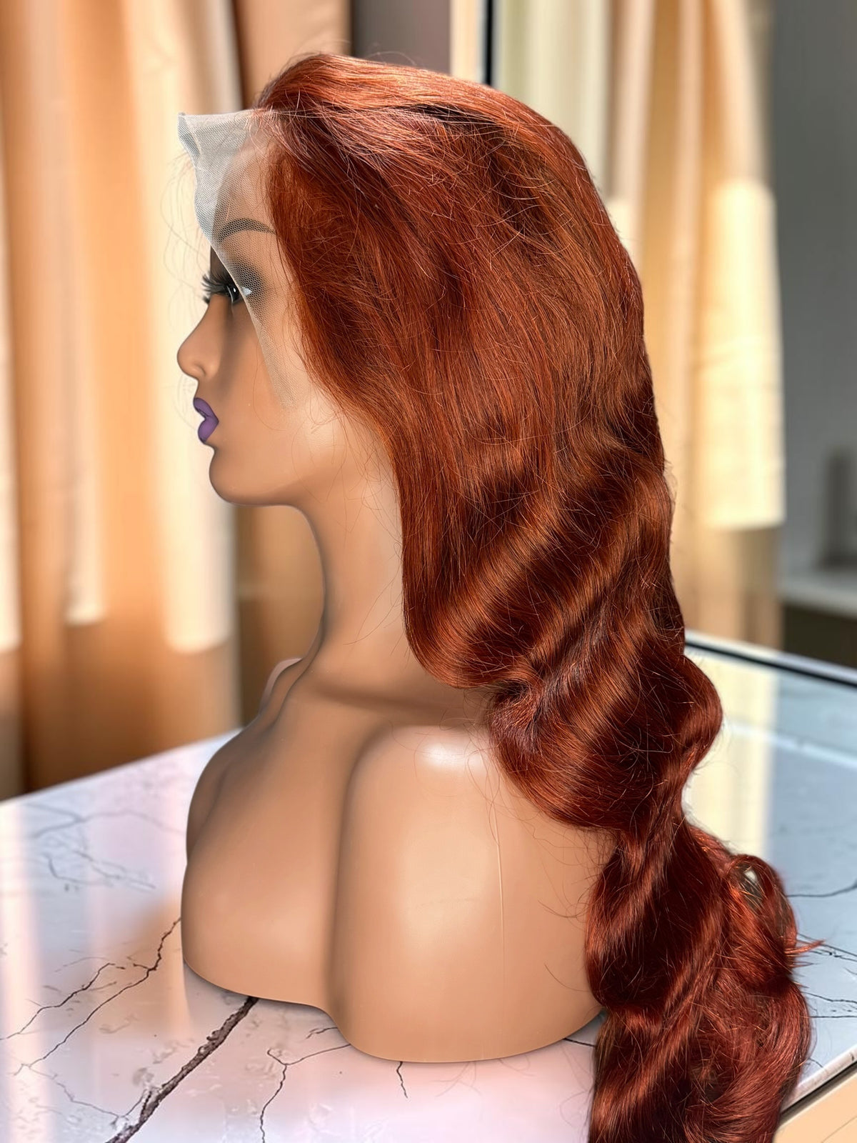 The Legacy Body Wave™ – #350 Ginger Lace Front Wig | 100% Human Hair | 210% Density