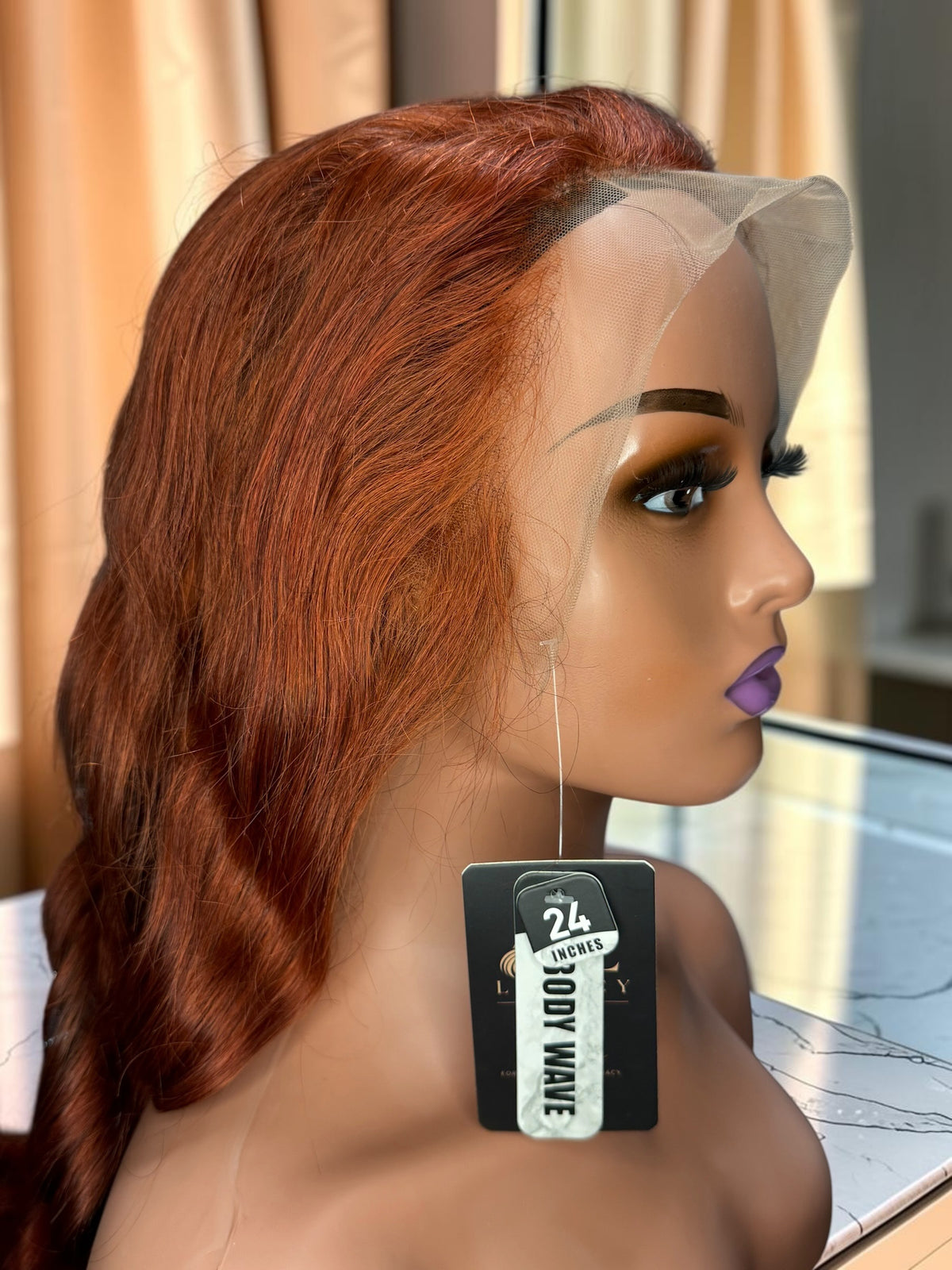 The Legacy Body Wave™ – #350 Ginger Lace Front Wig | 100% Human Hair | 210% Density