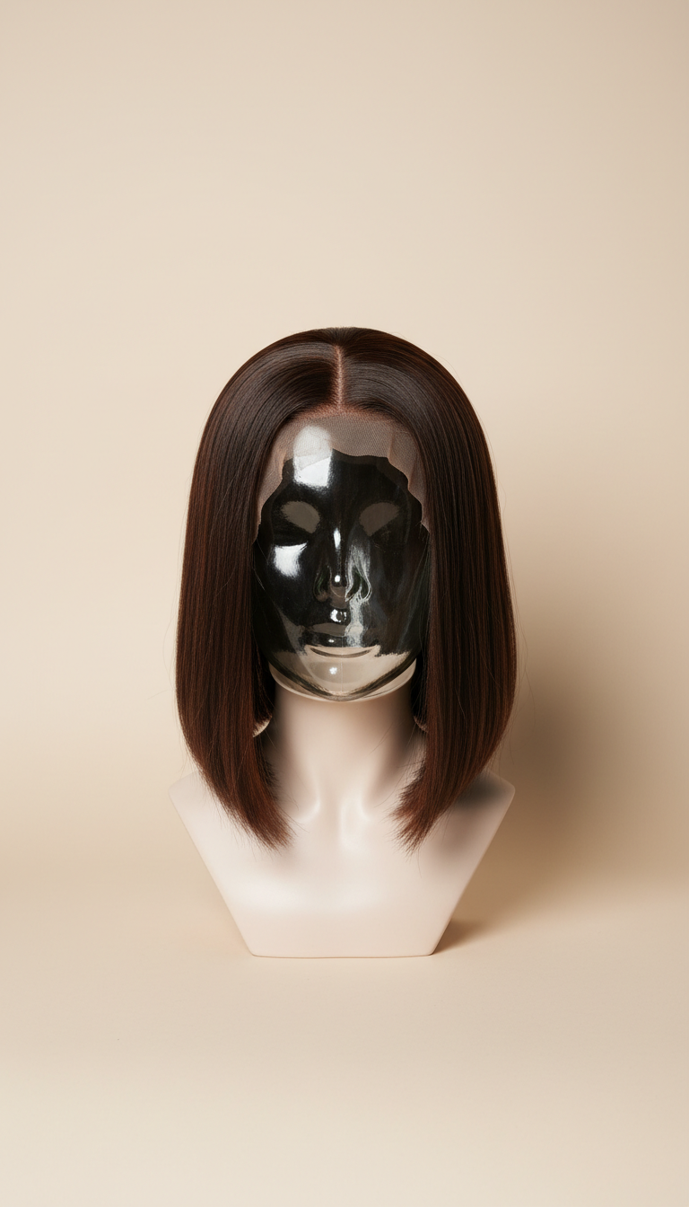 Mink straight bob wig